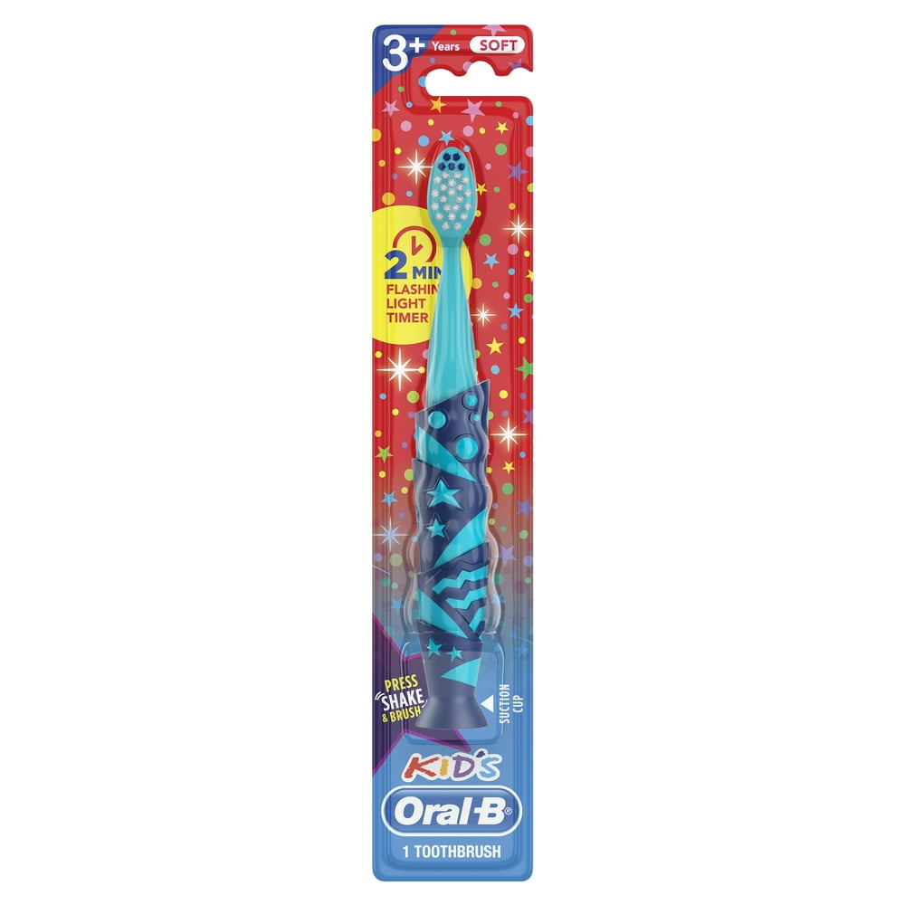 OralB Kids Timer with Lights Toothbrush, Blue, 1 ct