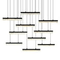 thumbnail image 2 of CWI Lighting Stagger Integrated LED Black Chandelier, 2 of 7