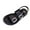 Black, variant on ShiShine Womens Buckle Strap Sandals Open Toe Flat Adjustable Ankle Strap Padded Insole Soft Supportive Sandals