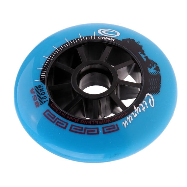 maskred Roues de Patinage de Vitesse pour Patin en Ligne Intérieur et Extérieur Outil Bleu 100mm 1Ensemble
