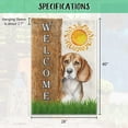 thumbnail image 5 of Boston Terrier Spring Summer Welcome House Flag Watercolor Dog Hides Behind a Tree Sun Outside Yard Decor Flag Banner 28X40 Inch Double Side, 5 of 6