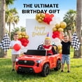 thumbnail image 5 of Licensed Toyota Tacoma 24V 2 Seater Truck, Powered Ride on Car Toy with Remote Control, Wisairt 4 Wheeler for Kids Toddler Ages 3-8, Red, 5 of 12