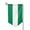 Sharp Corner, variant on Flag Of Nigeria Garden Flag Vertical Double Sided Yard Outdoor Decoration 12.5 x 18 Inch Square