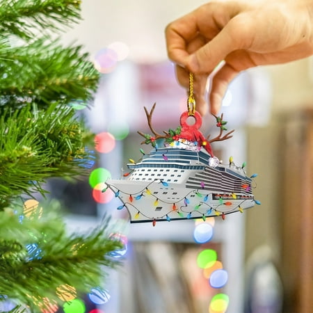 

New Year New You 2022 Tuscom 1PC Christmas Ornaments Hanging Decoration Gift Product Personalized Family Iron Fire Truck Excavator Excavator Pendant Christmas Gifts for Family on Clearance