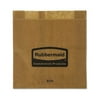 Rubbermaid Commercial Sanitary Napkin Disposal Bags Waxed 500/CT Brown 1781466
