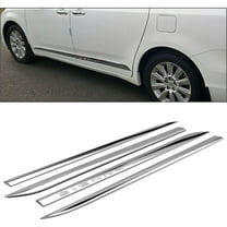 Kojem 4 Pcs Chrome Outside Door Body Side Molding Trim W/Tape for 2011-2020 Toyota Sienna 12 13 14 15 16 17 18 19