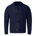 thumbnail image 5 of Kureaily Men's Fashion Cardigan Sweater Double Sweater Knitted Men's Cardigan Solid Color Large Pocket Jacket, 5 of 5