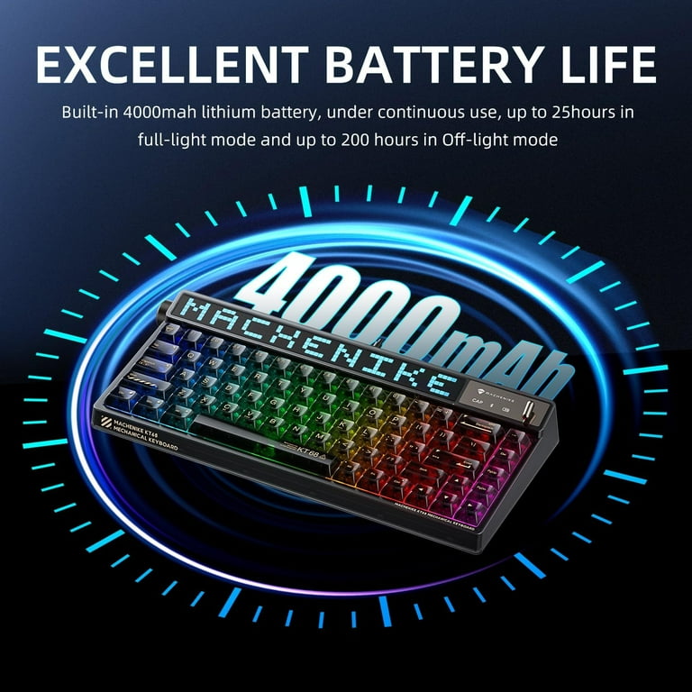 Machenike KT68 Pro 65% RGB Wireless Compact Mechanical Gaming