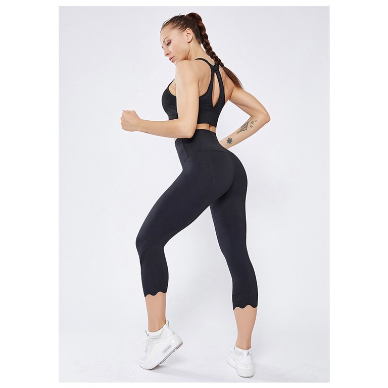 Feinuhan Women's High Waisted Yoga Pants Tummy Control Booty