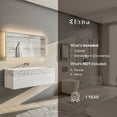 thumbnail image 7 of EVIVA Fritti 48 Inch White Wall Mount Bathroom Vanity with Marble Basin, 7 of 7