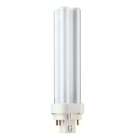 

Philips Lighting 383323 PL-C Linear Compact Fluorescent Lamp 16.5 Watt 4-Pin G24q-2 Base 1200 Lumens 82 CRI 3500K White Alto