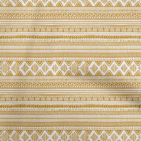 oneOone Cotton Silk Brown Fabric Tribal Fabric For Sewing Printed Craft Fabric By The Yard 42 Inch Wide