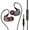 Black Grey, variant on Joernso 6D 4-Core Dual Moving Coil In-Ear 3.5mm HiFi Bass Wired Earphone Sports Earbuds
