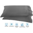 thumbnail image 2 of Elegant Comfort 4 Piece Bed Sheets 1500 Series Microfiber, Queen, Gray, 2 of 5