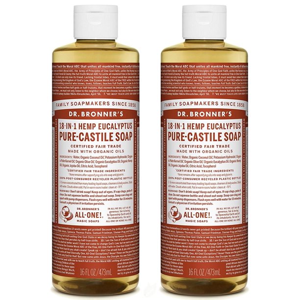 (2 Pack) Dr. Bronner'S Magic Soaps Organic Castile Liquid Soap