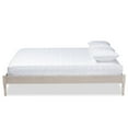 thumbnail image 2 of Baxton Studio Colette Mid-Century Wood Platform Full Bed in White Oak, 2 of 9