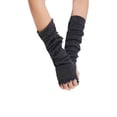 thumbnail image 3 of 1 Pair Long Arm Cover High Elasticity Fingerless Gloves Multiple Collocations Knitted Sleeve Wrist Protection Mountaineering Ruffle Deep Gary, 3 of 9