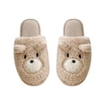 thumbnail image 4 of Zapatillas de algodón de invierno para hombre y mujer, zapatos de felpa cálidos a rayas para interiores, zapatillas de algodón para parejas al aire libre Wmkox8yii hj789, 4 of 5