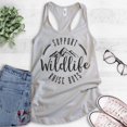 thumbnail image 2 of Support Wildlife Raise Boys Tank Top, Ladies Racerback Tank Top, Funny Boy Mom Tank, Mama Tank, Mommy Tank, Silver Gray, Large, 2 of 3