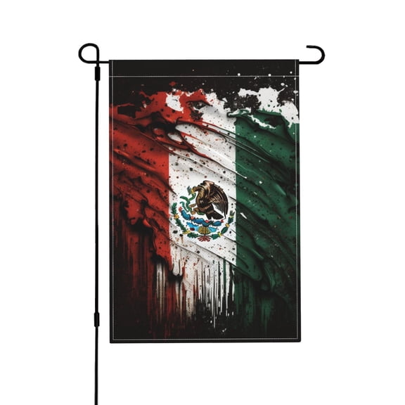 Mexican Flag Cool Vintage Garden Flag Outdoor House Flags 12 X 18 Inch Banner Yard Home Decoration