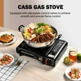 thumbnail image 3 of Réchaud de Camping Portable, Flamme Réglable 2900W, Résistant à la Chaleur et à la Corrosion, Adapté à Diverses Cuisines Extérieures, 3 of 8