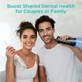 thumbnail image 6 of COSLUS CX30 2-Pack Water Flosser for Teeth,Water Dental Flosser Pick for Teeth,3 Modes & 8 DIY Levels for Sensitive Gums & Braces, 6 of 9