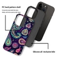 thumbnail image 4 of FKBRCL4U Compatible with iPhone 15 Pro Case, Colorful Paisley Shapes Pattern for Girl Full Body Design Soft Silicone Drop Shock Scratch Protection for iPhone 15 Pro, 4 of 7