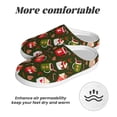 thumbnail image 6 of Haiem red green coffee cup Print Women's Fuzzy Memory Foam House Slipper Cozy Home Footwear Non-slip Winter Slippers-35/36, 6 of 7