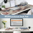 thumbnail image 6 of Leather Keyboard and Mouse Desk Mat Office Desk Accessories Protective Office Desk Decor Desk Pad Mat for Gaming, Work from Home, Office Dusty Pink Peonies 23.6" x 47.2", 6 of 9
