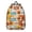 Basketball and Hoop, variant on Basketball and Wow White Pattern Backpack for School, Cute School Bag with Adjustable Shoulder Straps and Padded Back, 15.7"x11.8"x5.5"