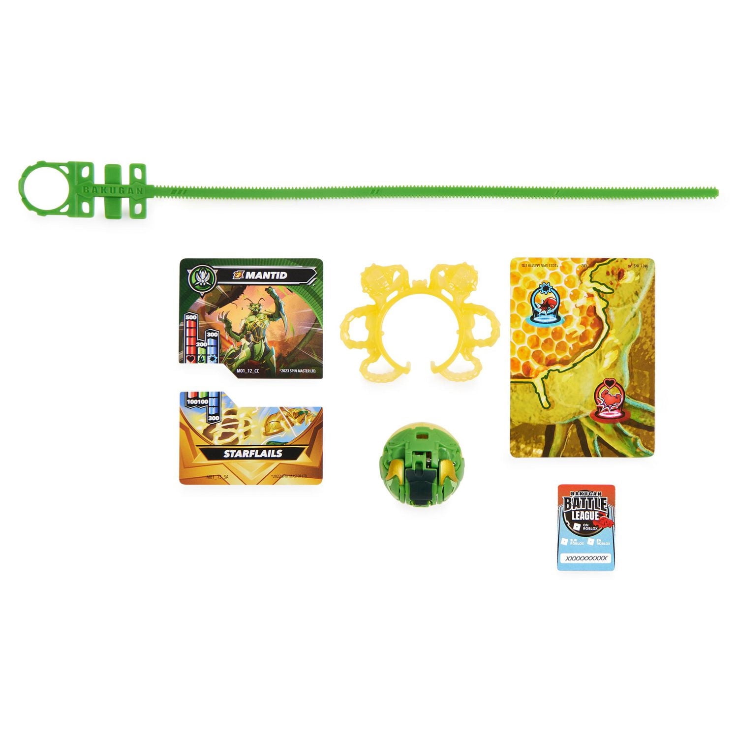 Bakugan, Special Attack Mantid, Spinning Collectible, Customizable Action Figure and Trading Cards, Kids Toys for Boys and Girls 6 and up