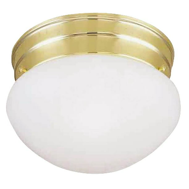 Medium A19 Cfl Lamp Polished Brass, Round Light Fixtures