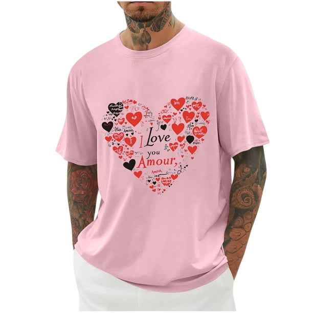 Camisas de Manga Larga para Hombres Imprimir Casual Cuello Redondo Blusa de Manga Corta, Camisas de Lino para Hombres