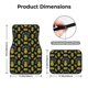 thumbnail image 5 of Balery Pineapple Juego de 4 Alfombrillas para Auto, Revestimientos de Caucho Resistente, Diseño Antideslizante, 5 of 7