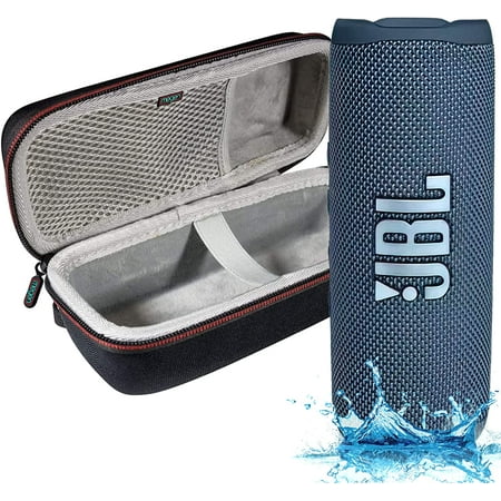 JBL Flip 6 - Waterproof Portable Bluetooth Speaker, Powerful Sound and deep bass, IPX7 Waterproof, 12 Hours of Playtime with Megen Hardshell Case - Blue