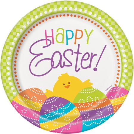 Spring Chick Easter Paper Dessert Plates, 7in, 8ct