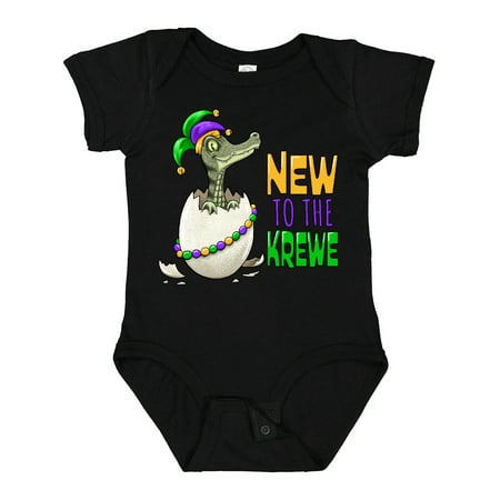 

Inktastic New to the Krewe Mardi Gras Baby Alligator Gift Baby Boy or Baby Girl Bodysuit