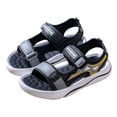 thumbnail image 6 of KPOPLK Toddler Sandals with Adjustable Straps Non-Slip Water Shoes for Boys & Girls Breathable Mesh Baby Walking Sandals for Pool Size 11.5,Black, 6 of 7