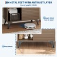 thumbnail image 3 of TEQIN 3-Tier Display Storage Cabinet Stand, Modern Accent Cabinet,43.3" Tall  Buffet Display Stand with Strong Legs for Living Room, Dining Room, Kitchen, Hallway, 3 of 8