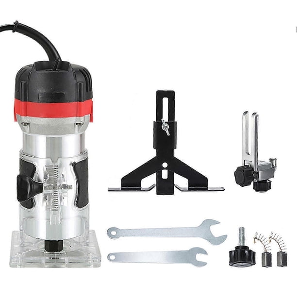 Multifunctional Electric Wood Trimmer 800W 30000r/m Wood Router Laminate Trimmer Slotting Trimming Grooving Machine for Woodwork