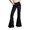 Black, variant on Men's Three Tone Flared Festival Trousers Gradient Rock Casual Style Hot Pink S
