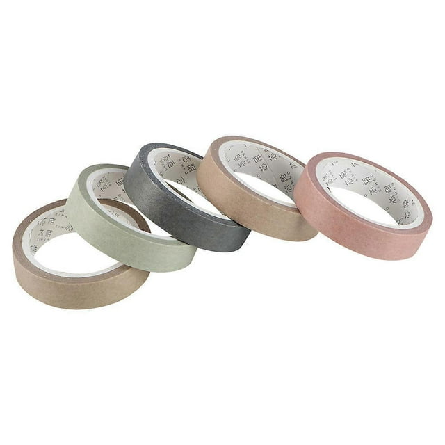 Colorful Washi Tape Decorative Paper Tape for DIY 5Pcs Assorted Colors