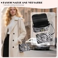 thumbnail image 3 of Pzuqiu Zebra Print Women's Leather Crossbody Bag Minimalist Versatile Small Leather Crossbody Bags for Women Metal Chain Strap Vintage Casual for Teen Girls-Women, 3 of 7