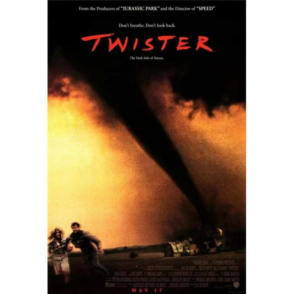 Pop Culture Graphics  Twister Movie Poster Print, 27 x 40