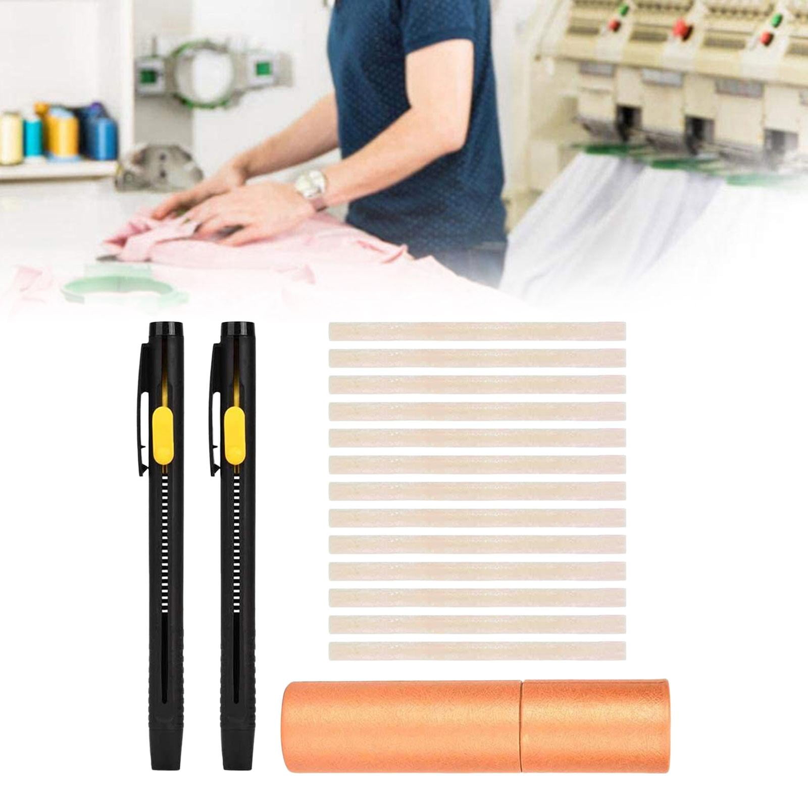 Stylo à Craie Pour Tailleur Et Couture - Marqueur De Tissu Avec Bouton Poussoir - Pour Coton, Cuir - Précision Et Facilité D'Utilisation - 5