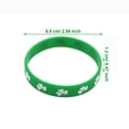 thumbnail image 3 of Regalos para Mujeres, Pulseras de Gel de Sílice Shamrocks Verde 24Pcs para Hombre Y Mujer, 6.5x1.2cm, Pulseras Shamrocks de Moda para Difundir la Suerte, Regalos Del Día de San Patricio para Hombres, 3 of 8
