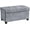 15 x 30 x 15 Inches-Grey, variant on Wubio 15 Inch Folding Storage Ottoman with Storage, Square Cube Linen Small Storage Ottoman Foot Rest Stool with Legs - Gray
