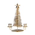 thumbnail image 3 of European Golden Christmas Table Decorations Indoor Christmas Deco Christmas Tree For Desk Metal Christmas Christmas Tree Table Table Decor Christmas Tree Thin Candle, 3 of 5