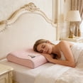 thumbnail image 4 of Weloille Summer Ice Silk Pillow Cover 1 Piece, Cooling Smooth Breathable Hidden Zipper, Moisture Wicking Soft Comfortable Pillow Protector, for Latex Memory Foam Rubber Pillow Home Bedroom Use, 4 of 6