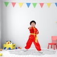 thumbnail image 2 of 1 Set Kids' Traditional Chinese Martial Arts Uniform Comfortable Kung Fu Performance Costume Authentic Tai Chi Training Suit, 2 of 7